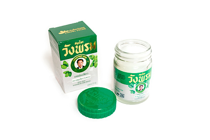 Тайский белый бальзам WangProm, 50г, тайские бальзамы