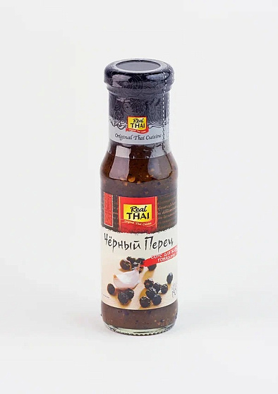 Соус для жарки "Черный перец" Real Thai, 170 г, тайские соусы