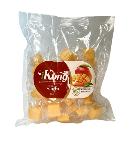 Манго кубики KONG, 500г , фрукты, сладости, снеки