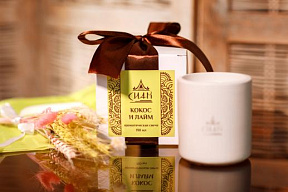 Аромасвеча "Кокос и лайм", 190 мл